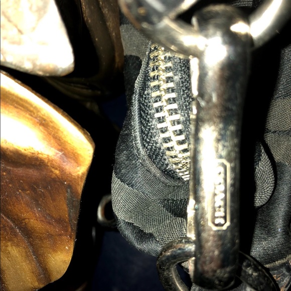 Coach Black Satin Purse!Large Hobo Style!Beautiful - Picture 3 of 3